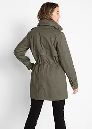 Parka di cotone foderato in jersey, bonprix