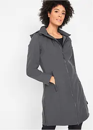 Giacca lunga in softshell idrorepellente, bonprix