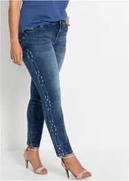 Jeans skinny elasticizzati, a vita media, bonprix