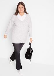 Jeans elasticizzati bootcut con cinta comoda, bpc bonprix collection