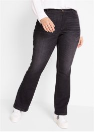 Jeans a zampa in cotone con cinta comoda, bpc bonprix collection