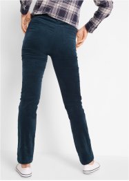 Pantaloni di velluto elasticizzati, straight, bpc bonprix collection