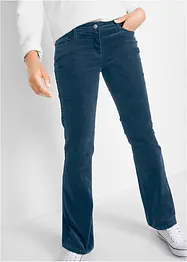 Pantaloni di velluto elasticizzati, bootcut, bonprix