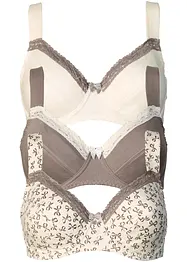 Reggiseno con ferretto e cotone biologico (pacco da 3), bonprix