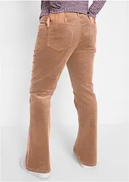 Pantaloni di velluto elasticizzati, bootcut, bonprix