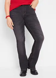 Jeans elasticizzati bootcut, vita media, bonprix