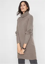 Maglione lungo a collo alto, bonprix