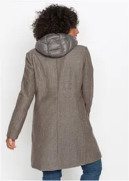 Cappotto corto in simil lana con effetto 2 in 1, bonprix