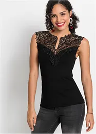 Top con pizzo, bonprix