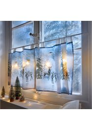 Tendina a vetro LED con stampa invernale, bpc living bonprix collection