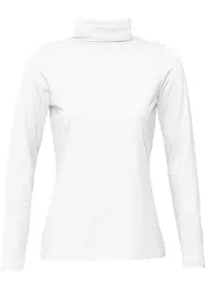 Maglia elasticizzata a collo alto e a maniche lunghe, bonprix