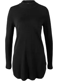 Maglione in maglia fine con collo dritto, bonprix