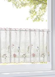 Tenda Bistrot SIYINGSAERY Con Mantovana Verde – Tendina 130x41 Cm In Poliestere Con Pizzo E Fiori, Per Finestra Di Cucina, Balcone O Camera - 3