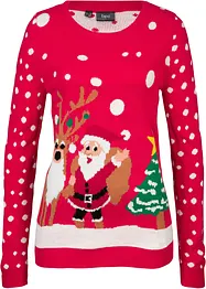 Maglione natalizio a maglia fine, bonprix