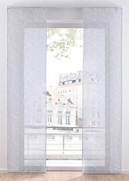 Heimtexland ® Tenda A Pannello Con Stampa Floreale 'Prato Fiorito' – 60x150 Cm, Colore Vaniglia/Giallo, Con Passanti, Certificata Ökotex, Per Finestre 70-140 Cm