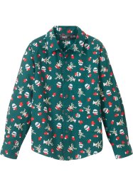 Camicia natalizia a maniche lunghe slim fit, bpc bonprix collection