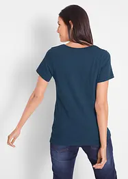 Maglia a maniche corte in filato fiammato, bonprix