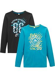 Maglia a maniche lunghe  (pacco da 2), bpc bonprix collection