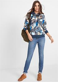 Felpa fantasia con collo a scialle, John Baner JEANSWEAR
