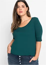 Maglia con scollo rotondo in viscosa morbida, bonprix