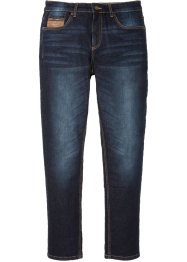 Jeans elasticizzati con similpelle slim fit straight, John Baner JEANSWEAR