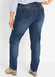 Jeans elasticizzati straight, a vita media, bonprix