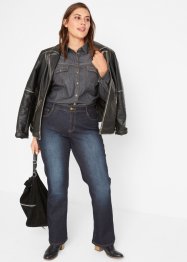 Jeans elasticizzati bestseller con effetto modellante, bootcut, bonprix