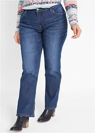 Jeans elasticizzati straight, a vita media, bonprix