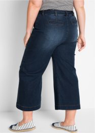 Jeans cropped a vita alta ultra morbidi con cinta comoda, loose fit, bpc bonprix collection