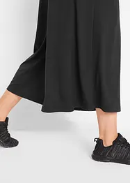 Pantaloni culotte in maglina al polpaccio, bonprix