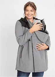 Giacca prémaman corta in softshell con inserto babywearing, bonprix