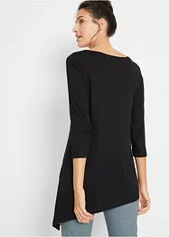 Maglia lunga in misto viscosa e cotone, bonprix