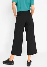 Pantaloni culotte in bengalina con cinta larga elasticizzata, bonprix