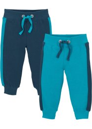 Pantaloni (pacco da 2)  in felpa di cotone biologico, bpc bonprix collection