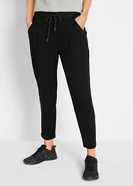 Pantaloni sportivi cropped morbidissimi con viscosa, bonprix