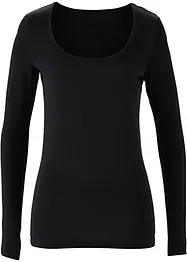 Maglia elasticizzata a maniche lunghe, bonprix