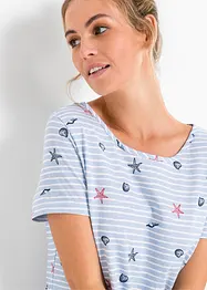 Camicia da notte corta in puro cotone, bonprix