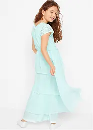 Abito in chiffon con pizzo, bonprix