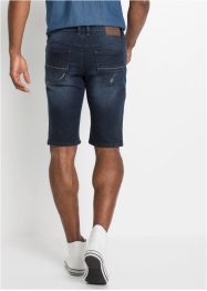 Bermuda di jeans elasticizzati slim fit, bonprix