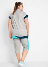 T-shirt lunga e pantaloni capri (set 2 pezzi), bpc bonprix collection