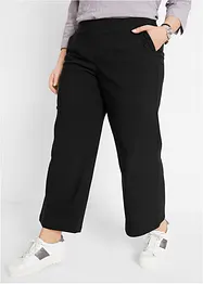 Pantaloni culotte in bengalina con cinta larga elasticizzata, bonprix