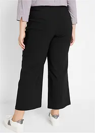 Pantaloni culotte in bengalina con cinta larga elasticizzata, bonprix