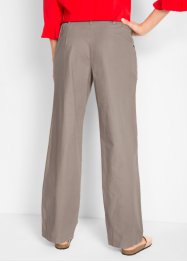 Pantaloni in misto lino con cinta comoda, bpc bonprix collection