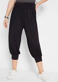 Pantaloni alla turca cropped con cinta comoda, bonprix