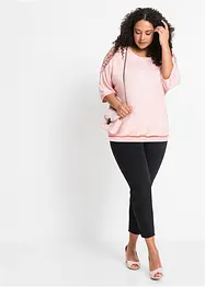 Maglia oversize con pizzo, bonprix