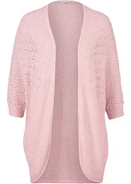 Cardigan lungo con motivo traforato, bonprix
