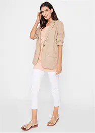 Blazer leggero in misto lino sostenibile, loose fit, bpc bonprix collection