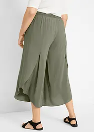 Pantaloni culotte al polpaccio con cinta comoda, bonprix