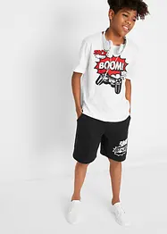 T-shirt e pantaloncini in jersey di puro cotone (set 2 pezzi), bonprix