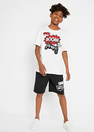 T-shirt e pantaloncini in jersey di puro cotone (set 2 pezzi), bonprix